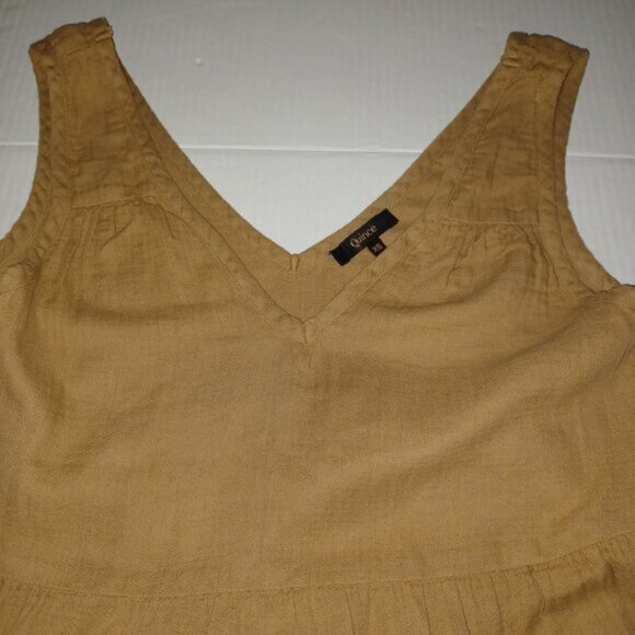 QUINCE 100% ORGANIC COTTON GAUZE TIERED MAXI DRESS - Picture 7 of 11